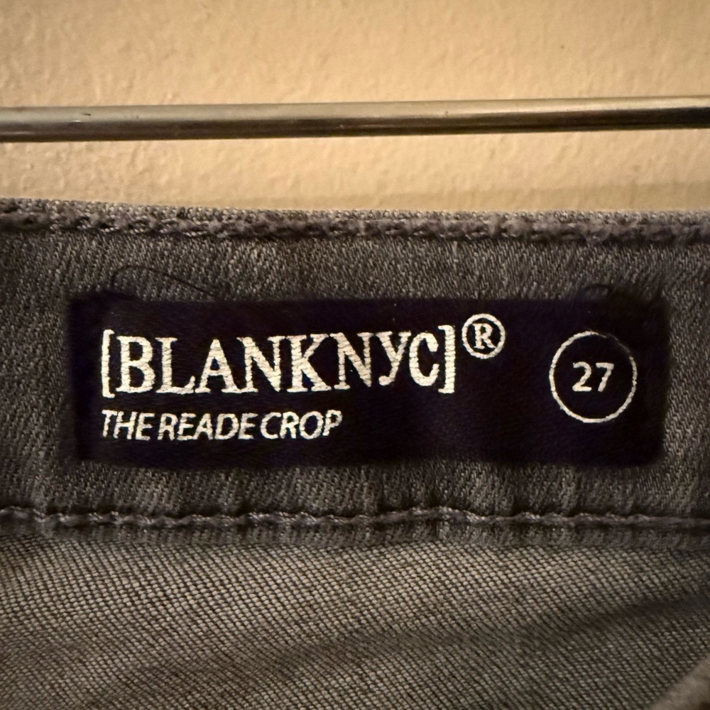Blank NYC Charcoal Skinny Jeans with Side Embellishments - Picture 4 of 5